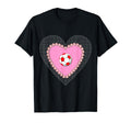 Valentine Heart Soccer Football Balls T-Shirt - Novelty Apparel Men Women - T-Shirt, Sweatshirt, Hoodie
