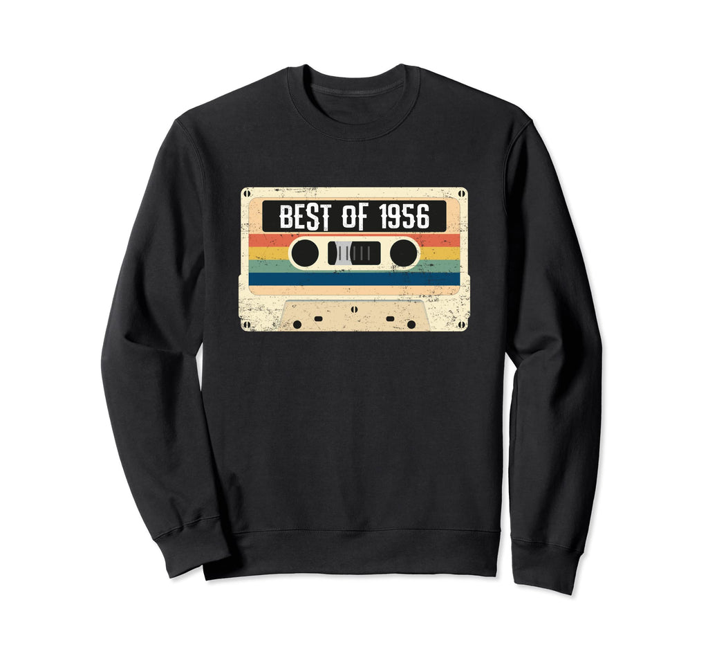 Best 1956 65Th Birthday Cassette Sweatshirt - Aesthetic Graphic for Adults - T-Shirt, Sweatshirt, Hoodie