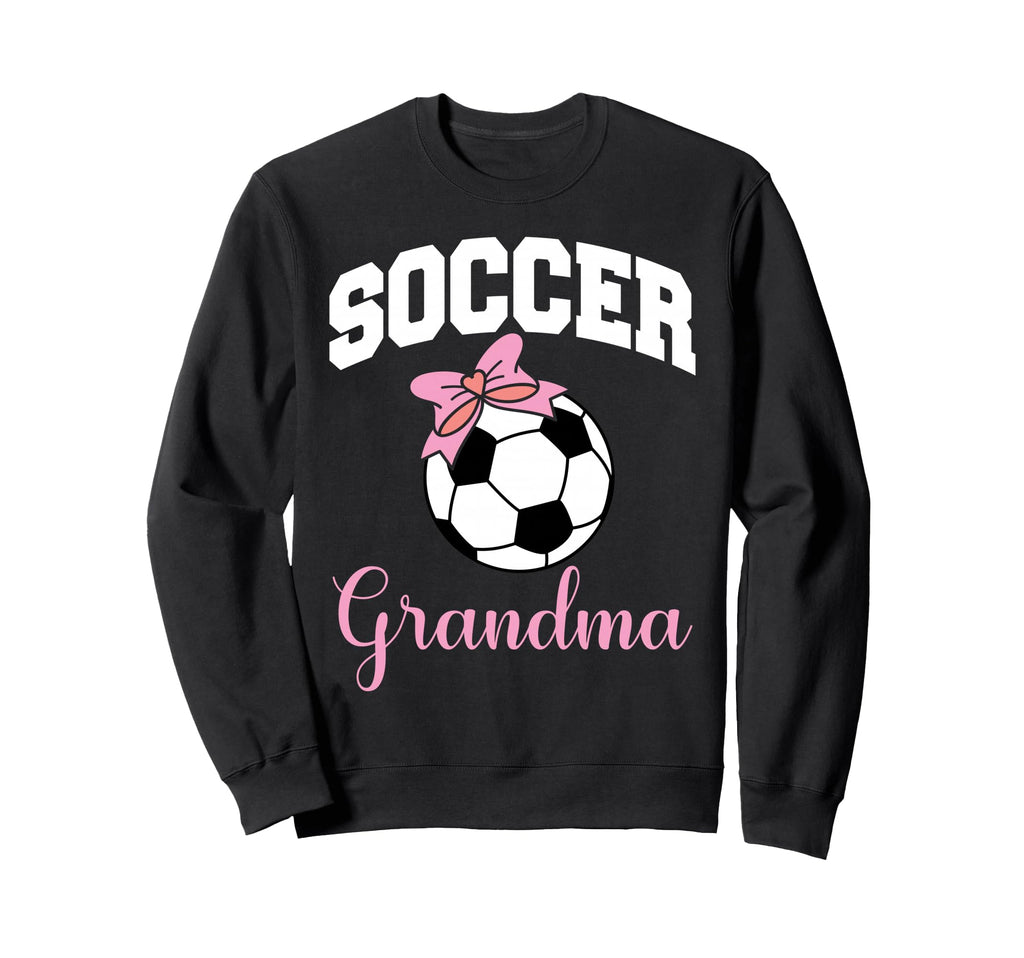 Soccer Grandma Coquette Bow Soccer Ball Sweatshirt - Unique Graphic Unisex - T-Shirt, Sweatshirt, Hoodie