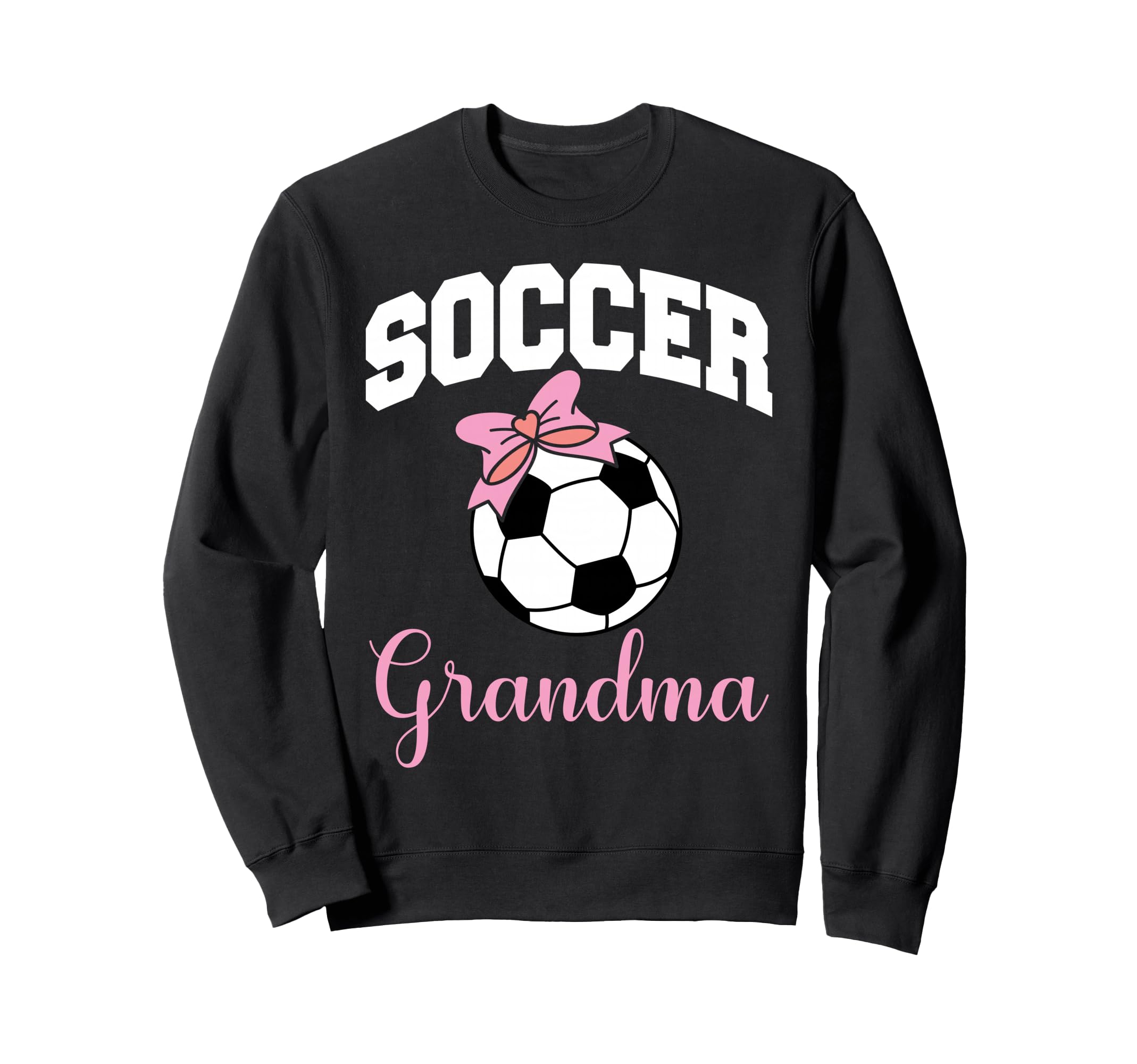 Soccer Grandma Coquette Bow Soccer Ball Sweatshirt - Unique Graphic Unisex - T-Shirt, Sweatshirt, Hoodie