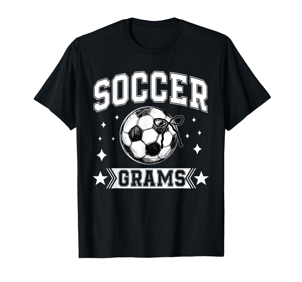 Coquette Bow Soccer Grams Soccer T-Shirt - Custom Art Print for Adults - T-Shirt, Sweatshirt, Hoodie