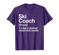 Ski Coach Funny Sports Definition Trainer T-Shirt - Unique Graphic Unisex - T-Shirt, Sweatshirt, Hoodie