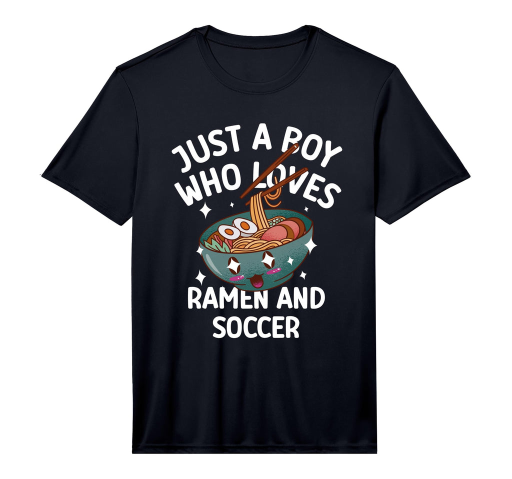 Just Who Loves Ramen Soccer Funny T-Shirt - Trendy Graphic Unisex - T-Shirt, Sweatshirt, Hoodie