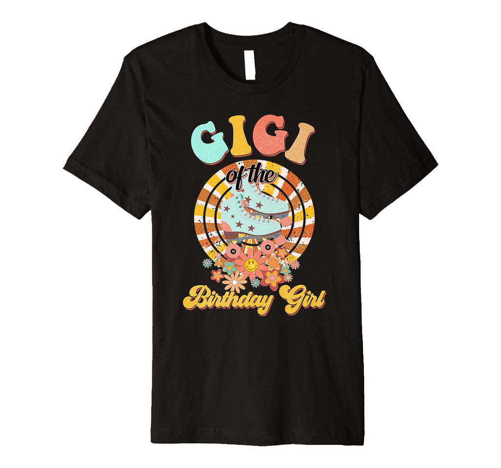 Gigi Birthday Rolling Skate Groovy Bday T-Shirt - Graphic Print for Adults - T-Shirt, Sweatshirt, Hoodie