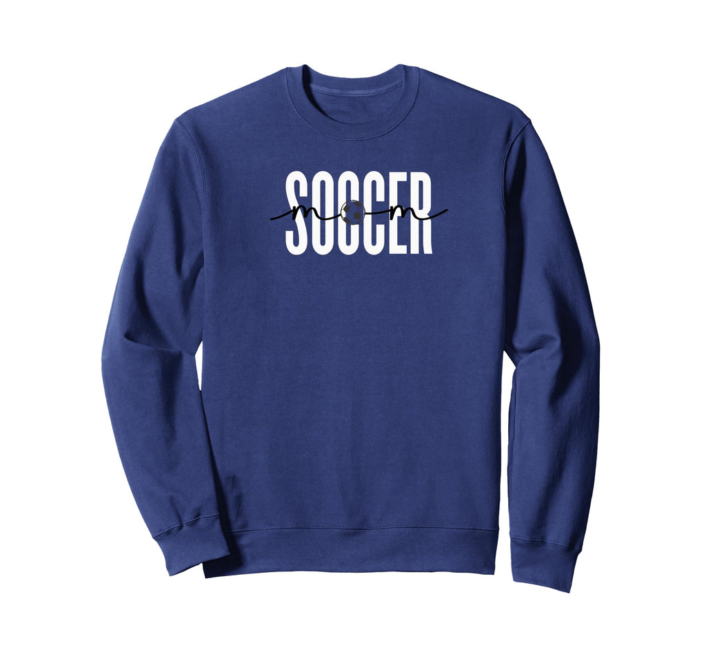 Soccer Mom Script And Block Sweatshirt - Unique Graphic Men Women - T-Shirt, Sweatshirt, Hoodie