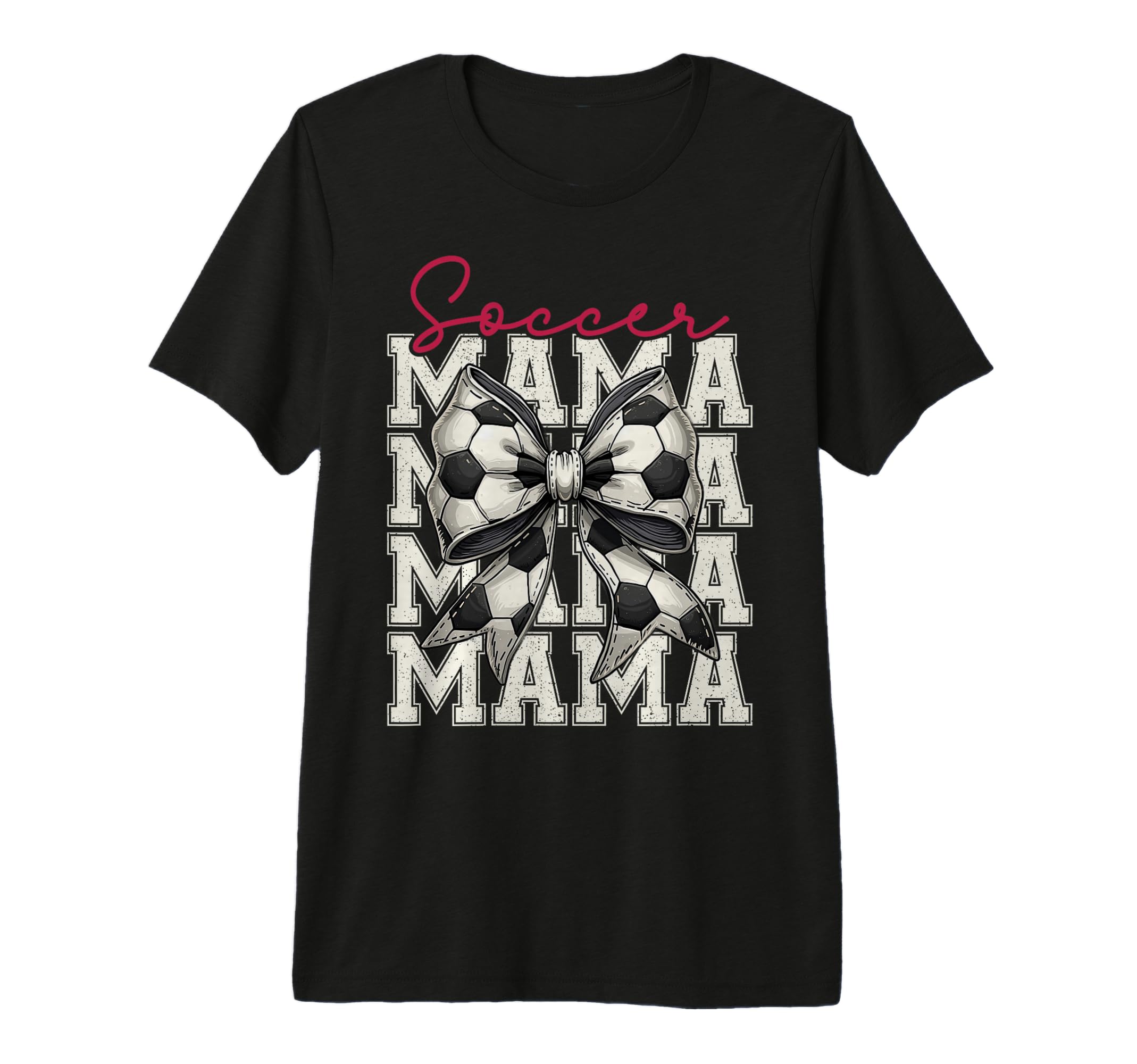 Soccer Mama Funny Coquette Bow Mom T-Shirt - Custom Art Print for Adults - T-Shirt, Sweatshirt, Hoodie