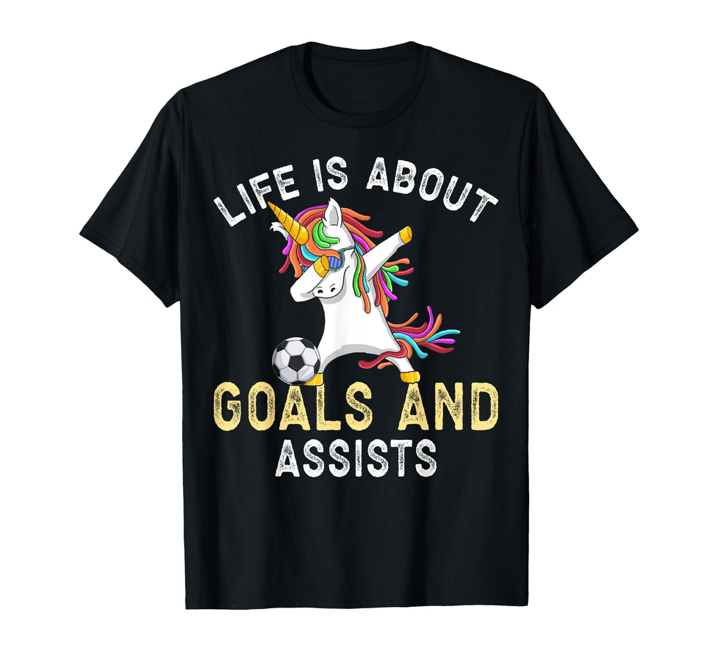 Funny Soccer Life Is About Goals And T-Shirt - Custom Art Print for Adults - T-Shirt, Sweatshirt, Hoodie