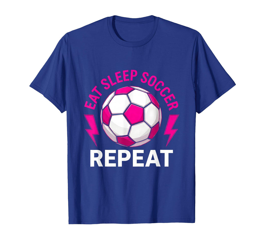 Eat Sleep Soccer Repeat Soccer T-Shirt - Minimalist Print Men Women - T-Shirt, Sweatshirt, Hoodie