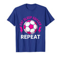 Eat Sleep Soccer Repeat Soccer T-Shirt - Minimalist Print Men Women - T-Shirt, Sweatshirt, Hoodie