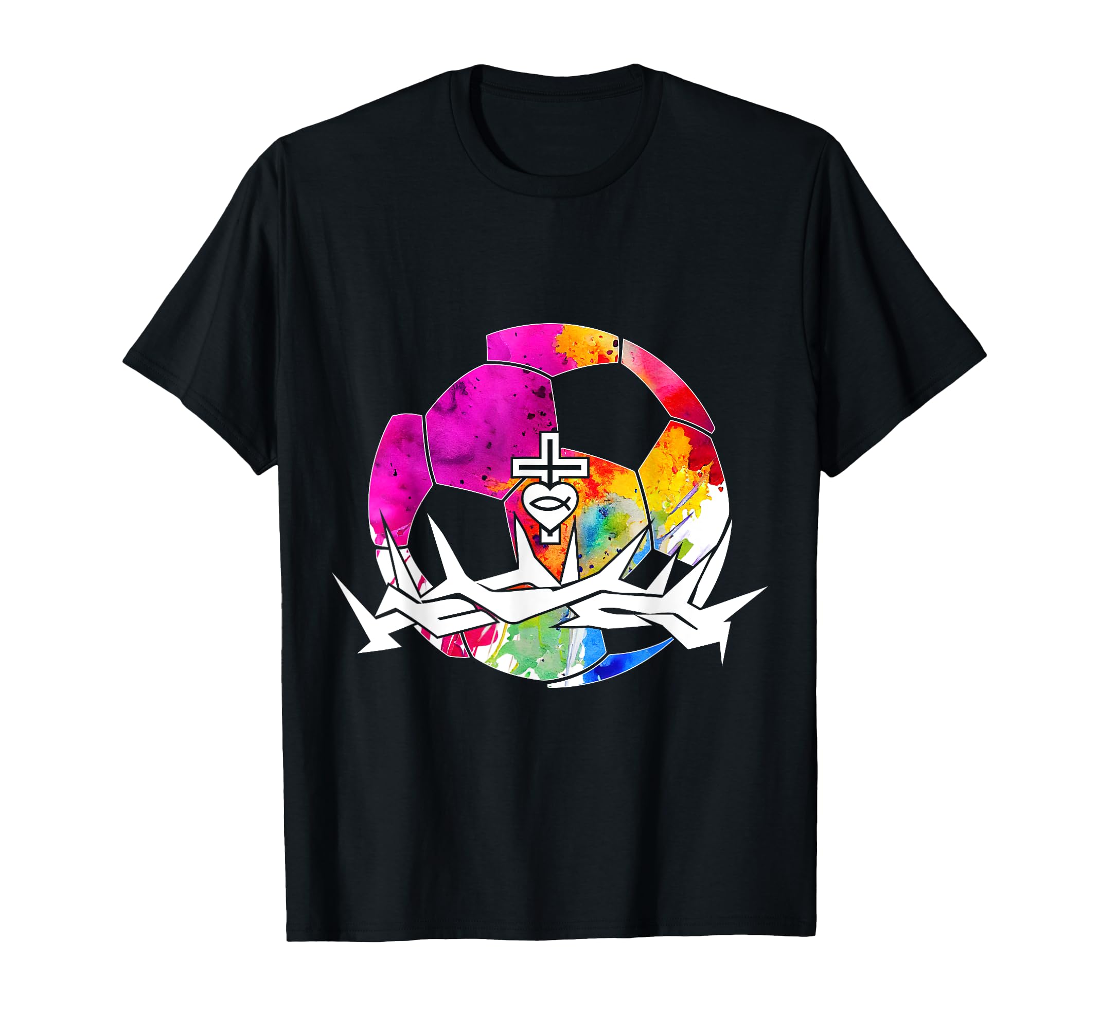 Religious Jesus Soccer Christian God T-Shirt - Minimalist Print for Adults - T-Shirt, Sweatshirt, Hoodie