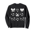 Coquette Soccer Bow Cheer Sweatshirt - Casual Everyday Wear Men Women - T-Shirt, Sweatshirt, Hoodie