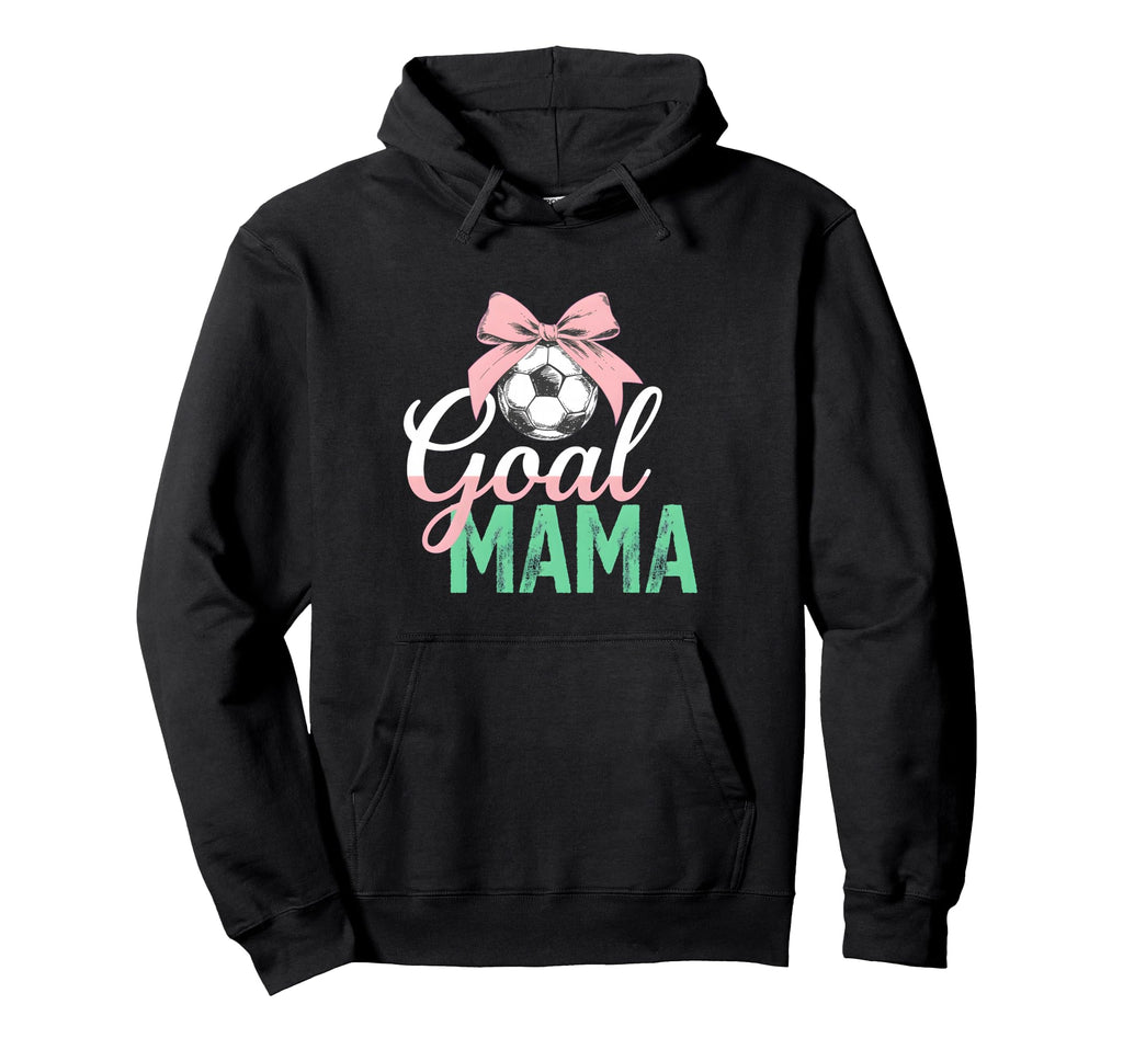 Goal Mama Soccer Bow Soccer Mom Pride Hoodie - Unique Graphic Men Women - T-Shirt, Sweatshirt, Hoodie