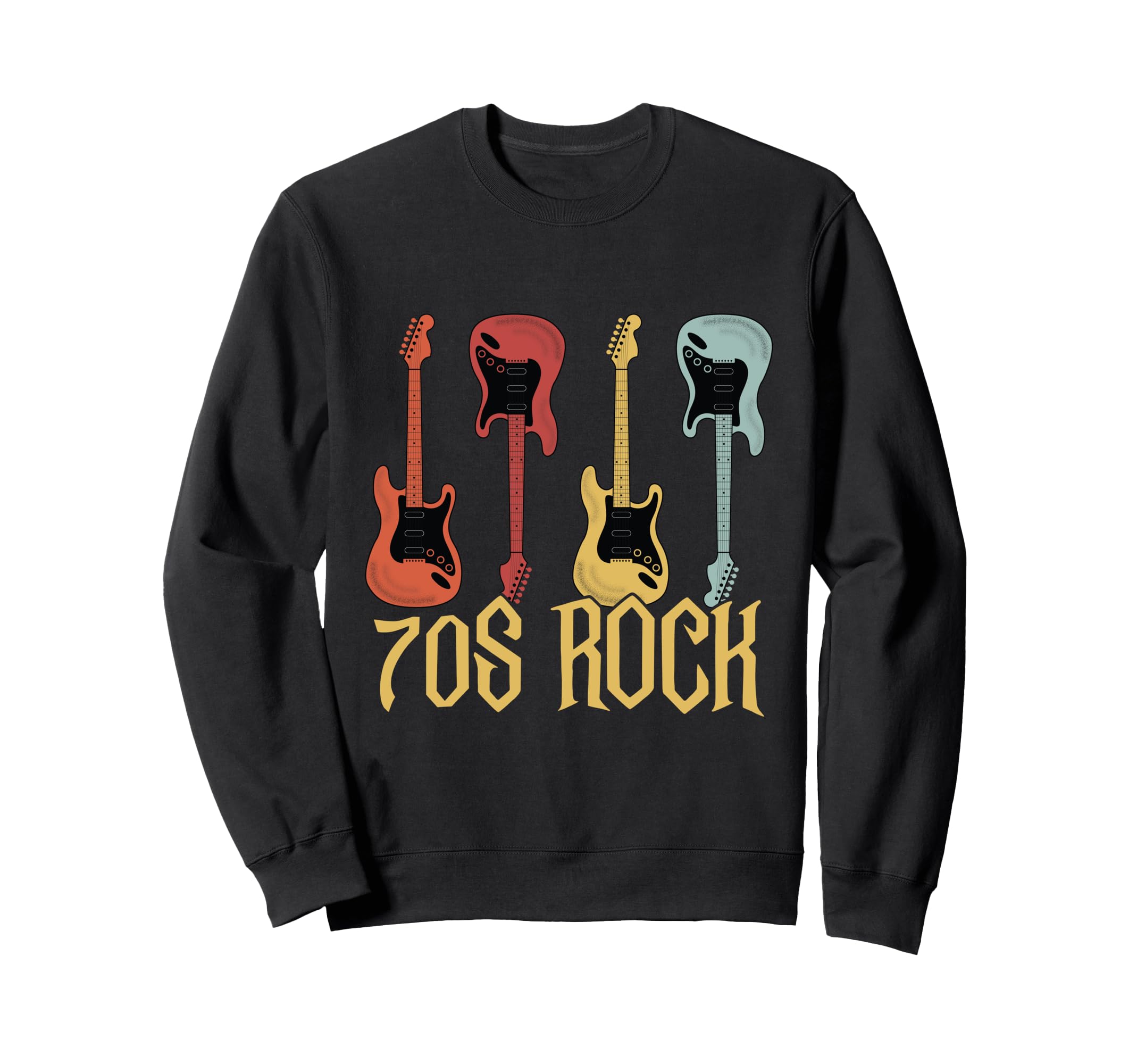 70S Rock Guitar Artist Cassette Sweatshirt - Aesthetic Graphic for Adults - T-Shirt, Sweatshirt, Hoodie