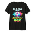 Mama Birthday Soccer Ball Colorful T-Shirt - Aesthetic Graphic Men Women - T-Shirt, Sweatshirt, Hoodie