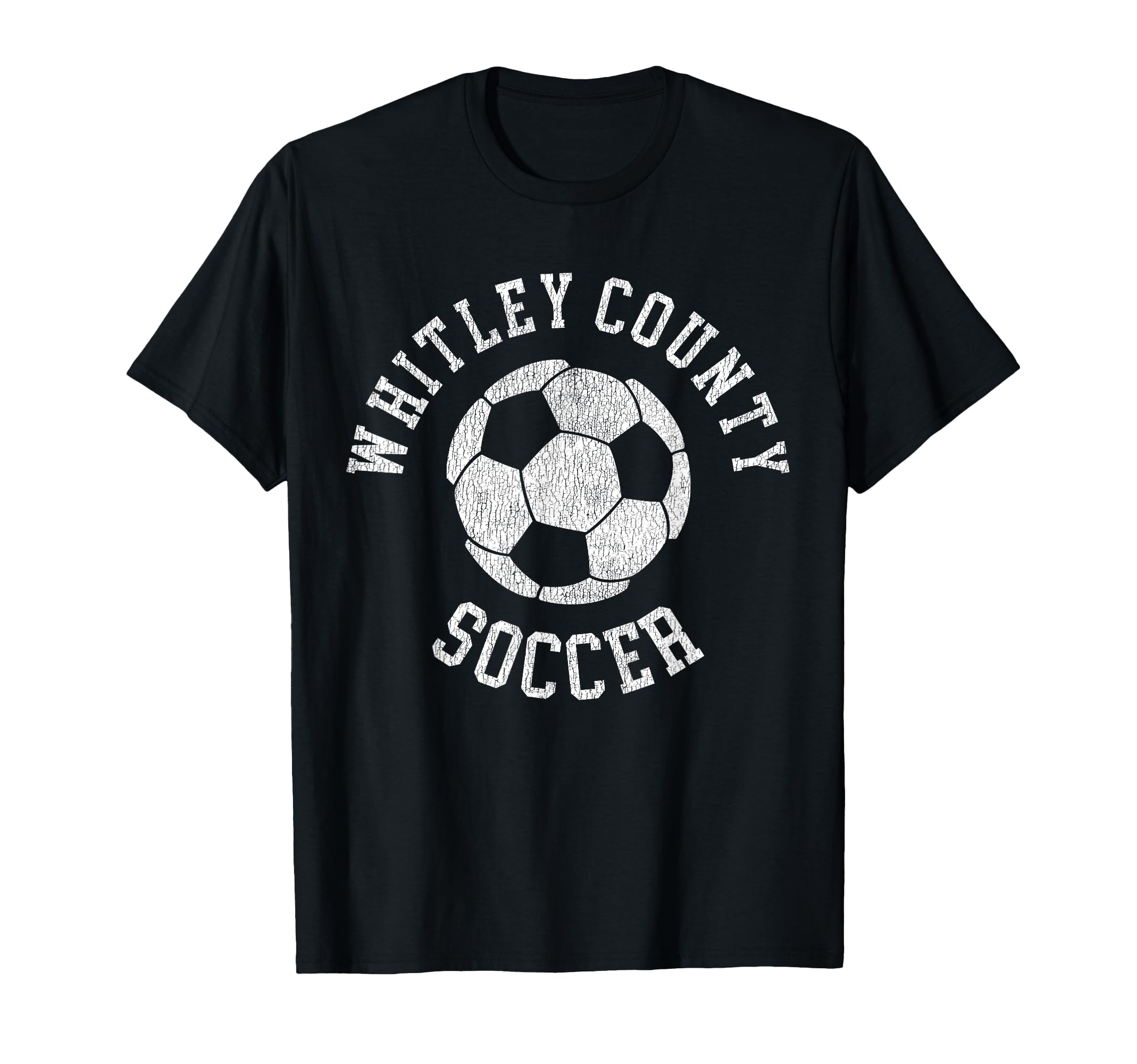 Whitley County Soccer Distressed 90S T-Shirt - Novelty Apparel for Adults - T-Shirt, Sweatshirt, Hoodie