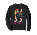 Old School Hip Hop Roller Skates Sweatshirt - Custom Art Print Unisex - T-Shirt, Sweatshirt, Hoodie