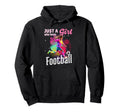 Just Who Loves Football Player Soccer Hoodie - Graphic Print for Adults - T-Shirt, Sweatshirt, Hoodie