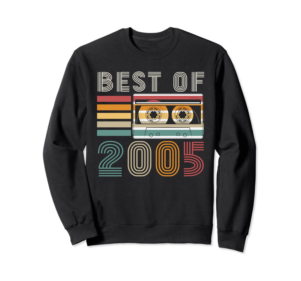 Best 2005 Cassette Tape 18 Years Old Sweatshirt - Trendy Graphic Unisex - T-Shirt, Sweatshirt, Hoodie