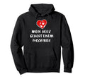 I Love Footballer Player Fan Hoodie - Novelty Apparel Unisex - T-Shirt, Sweatshirt, Hoodie