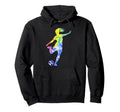 Sport Game Colorful Football Watercolor Hoodie - Novelty Apparel Men Women - T-Shirt, Sweatshirt, Hoodie