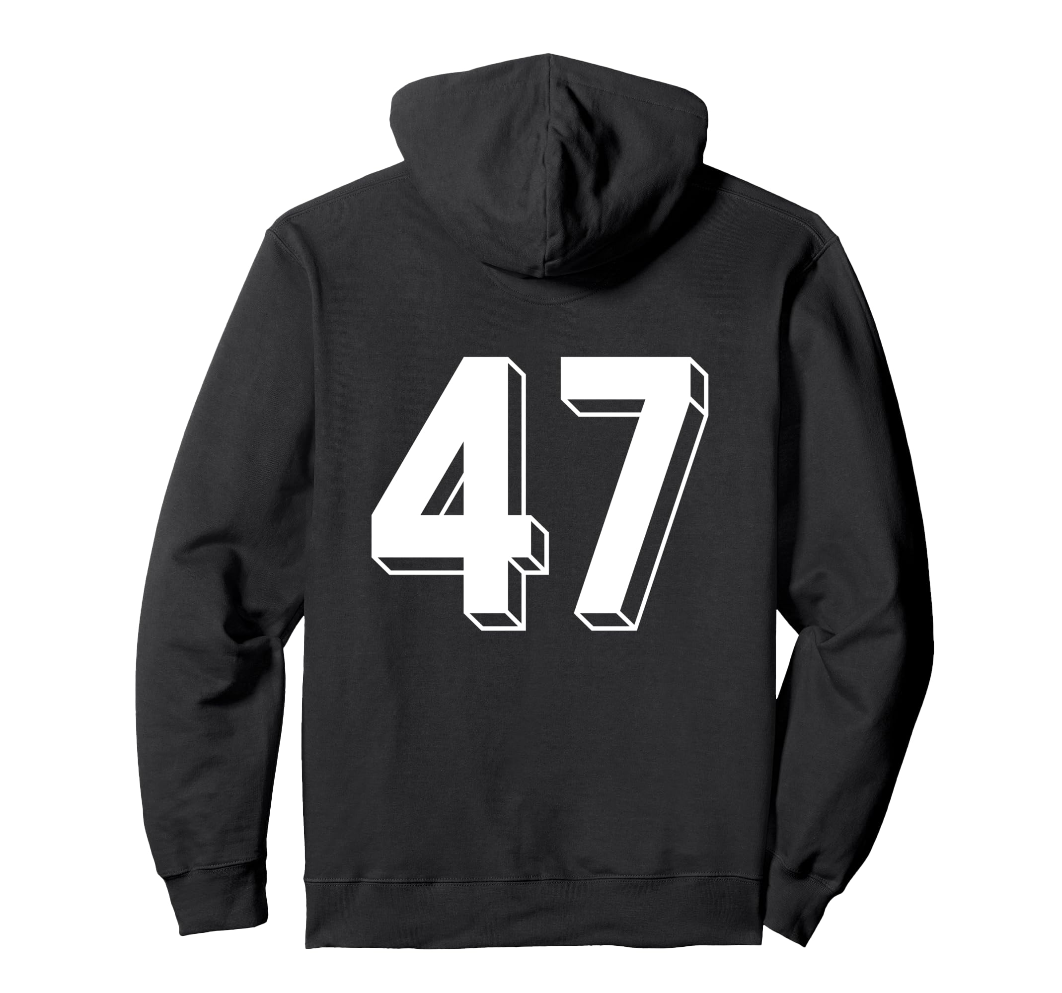 Number 47 Backside 80S 90S Team Jersey Hoodie - Unique Graphic for Adults - T-Shirt, Sweatshirt, Hoodie