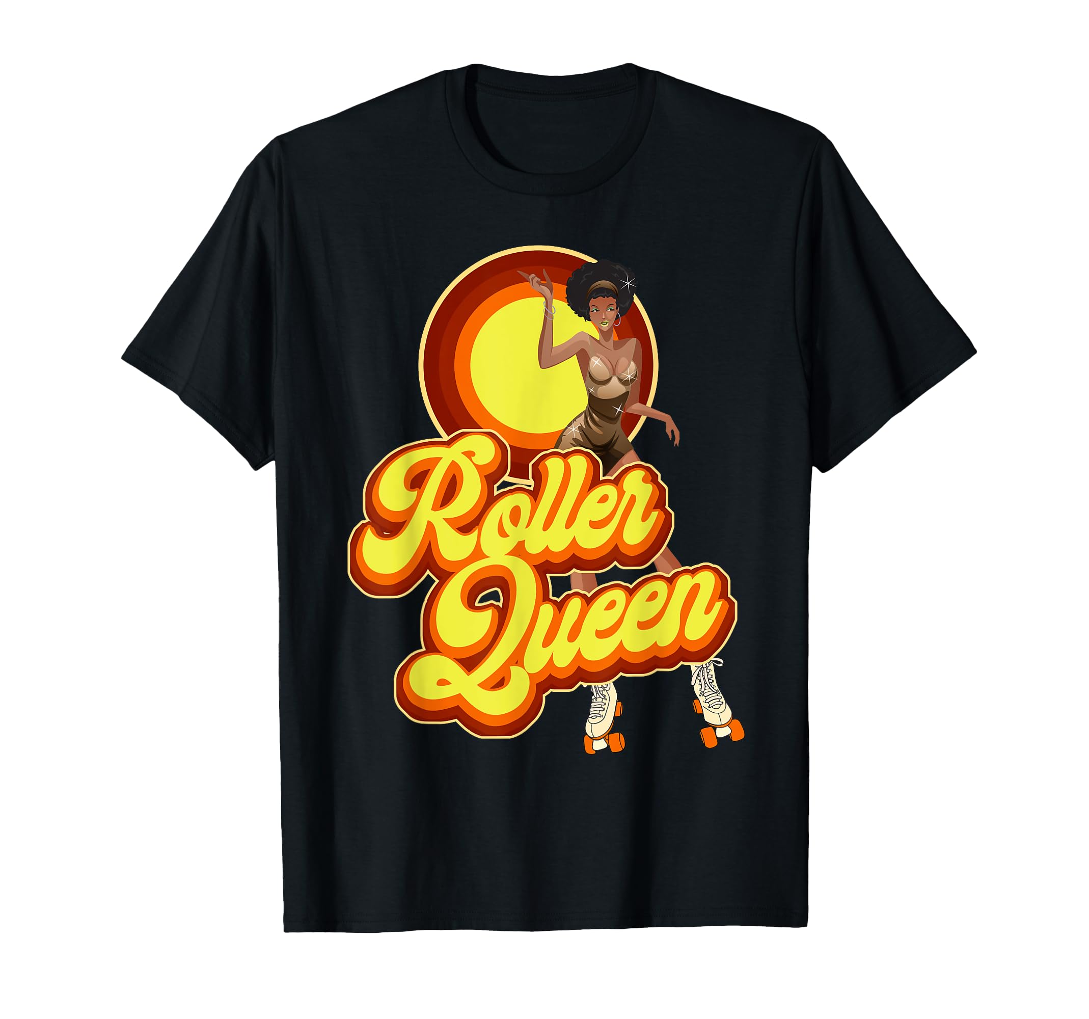 Roller Skating Skate 1970S Afro T-Shirt - Fun Novelty Design Unisex - T-Shirt, Sweatshirt, Hoodie