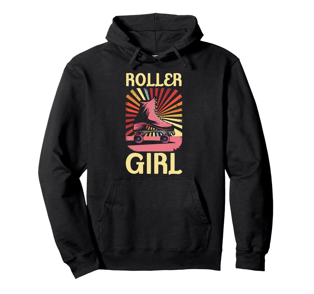 70S 80S Roller Skater Skating Skates Hoodie - Minimalist Print Unisex - T-Shirt, Sweatshirt, Hoodie