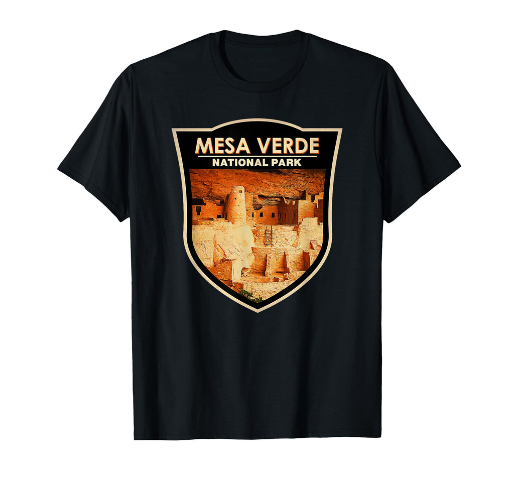 Mesa Verde National Park Cliff T-Shirt - Fun Novelty Design for Adults - T-Shirt, Sweatshirt, Hoodie