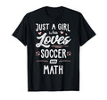 Just Who Loves Soccer And Math Gift T-Shirt - Custom Art Print Unisex - T-Shirt, Sweatshirt, Hoodie