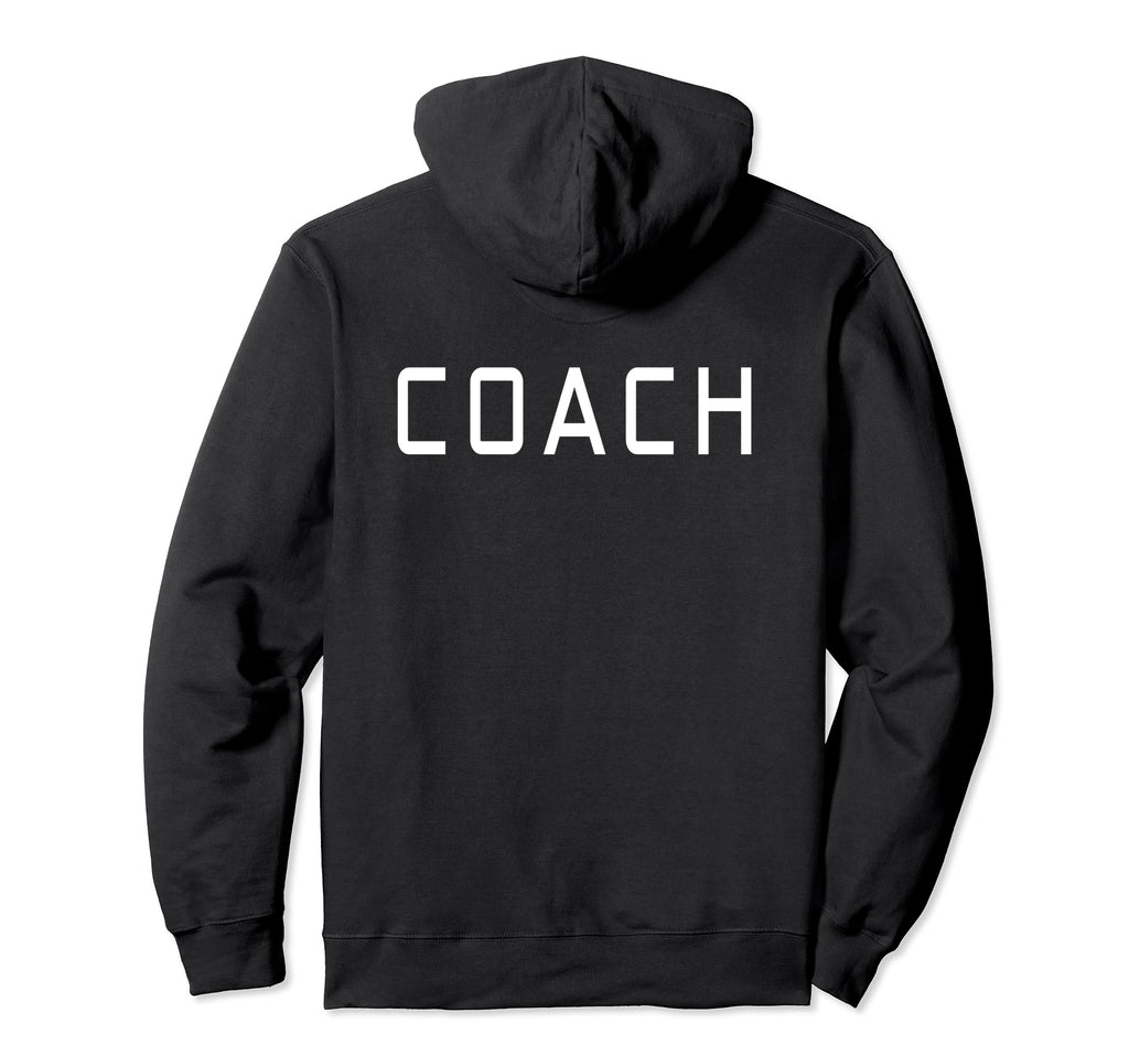 Trainer Instructor Back Soccer Hoodie - Minimalist Print Men Women - T-Shirt, Sweatshirt, Hoodie