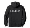Trainer Instructor Back Soccer Hoodie - Minimalist Print Men Women - T-Shirt, Sweatshirt, Hoodie