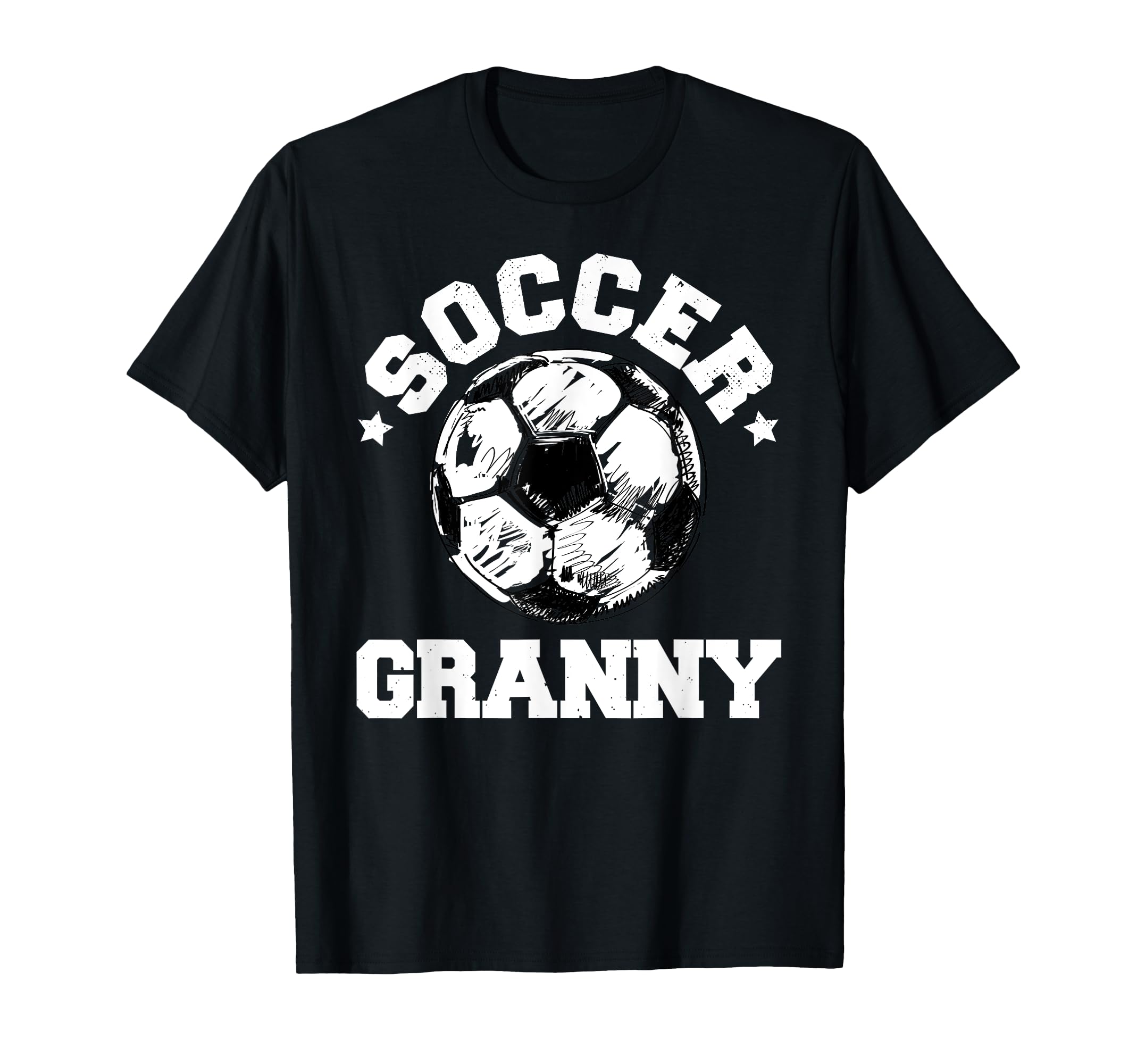 Soccer Granny Soccer Ball Distressed T-Shirt - Trendy Graphic Men Women - T-Shirt, Sweatshirt, Hoodie