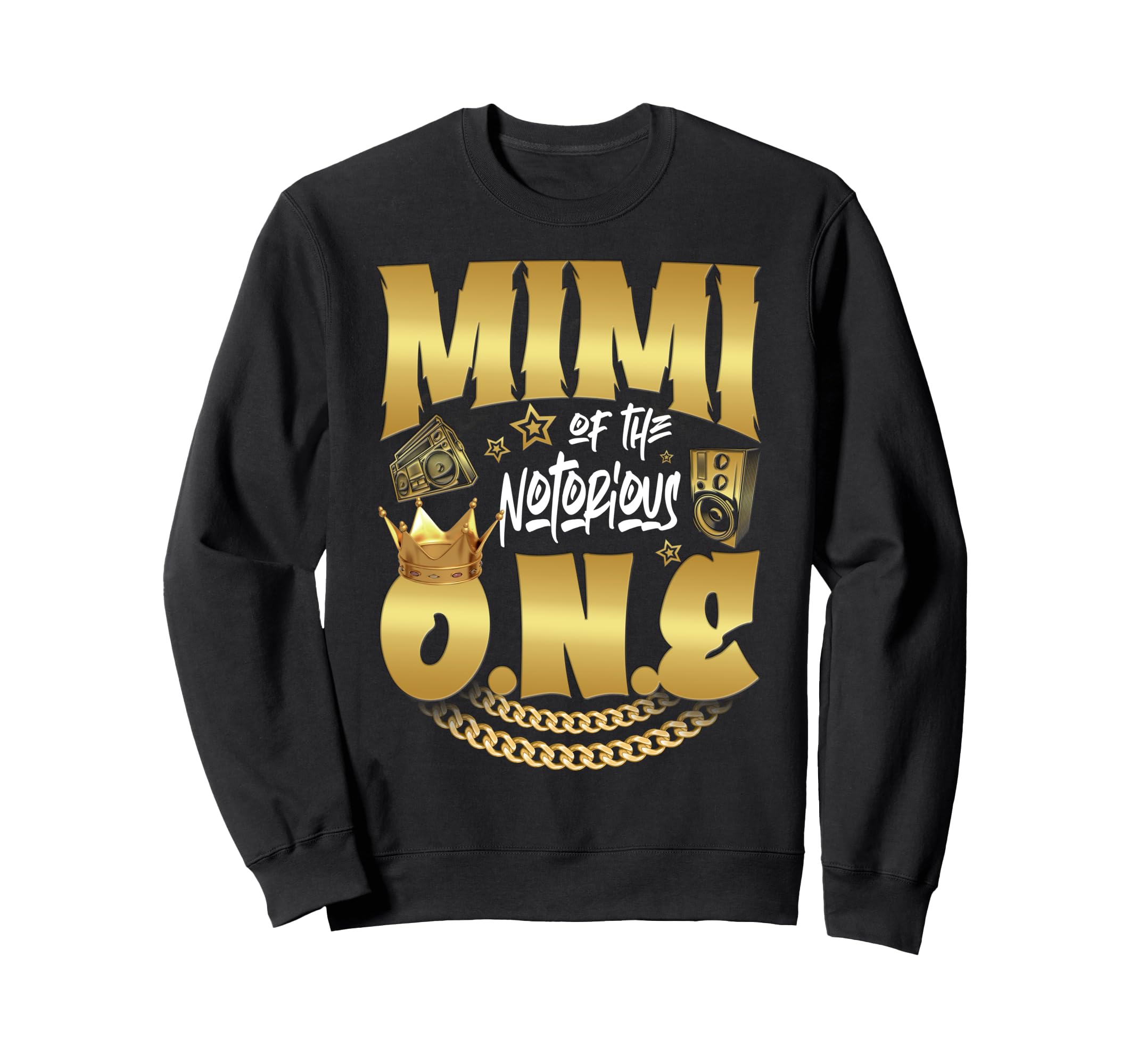Mimi Notorious One Old School Hip Sweatshirt - Minimalist Print Men Women - T-Shirt, Sweatshirt, Hoodie