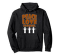 Peace Love Foosball I I Love Foosball Hoodie - Trendy Graphic Unisex - T-Shirt, Sweatshirt, Hoodie