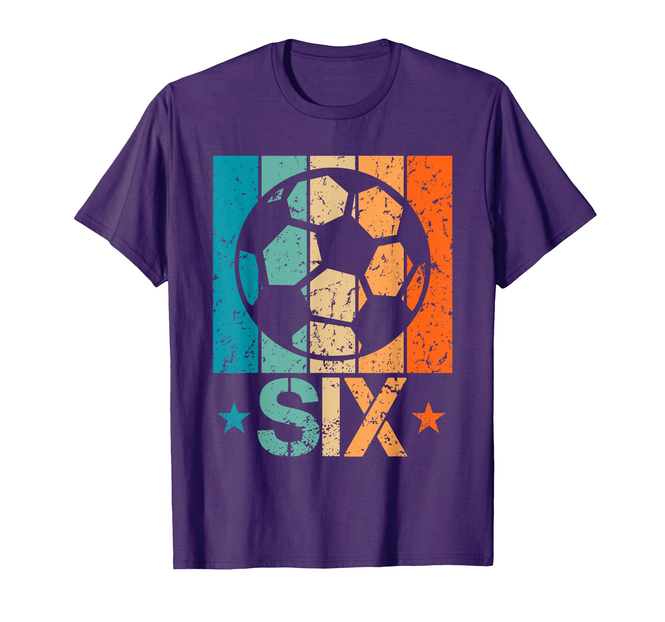 6Th Soccer Birthday 6 Year Old 6Yr T-Shirt - Aesthetic Graphic Unisex - T-Shirt, Sweatshirt, Hoodie