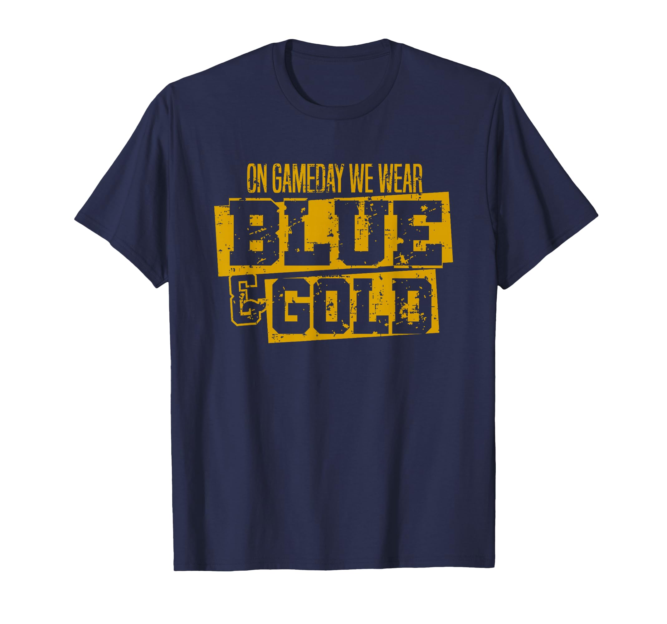 Blue Gold Game Day Group High School T-Shirt - Custom Art Print Unisex - T-Shirt, Sweatshirt, Hoodie