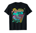 Roller Skate 7Th Birthday Party T-Shirt - Minimalist Print Men Women - T-Shirt, Sweatshirt, Hoodie