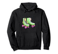 Roller Skates Stars Green Roller Hoodie - Casual Everyday Wear Unisex - T-Shirt, Sweatshirt, Hoodie