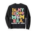 My Senior Mom Era Groovy Soccer Sweatshirt - Streetwear Style for Adults - T-Shirt, Sweatshirt, Hoodie