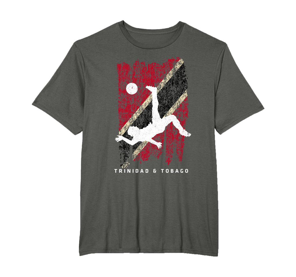 Trinidad Tobago Flag Soccer Player T-Shirt - Aesthetic Graphic Men Women - T-Shirt, Sweatshirt, Hoodie
