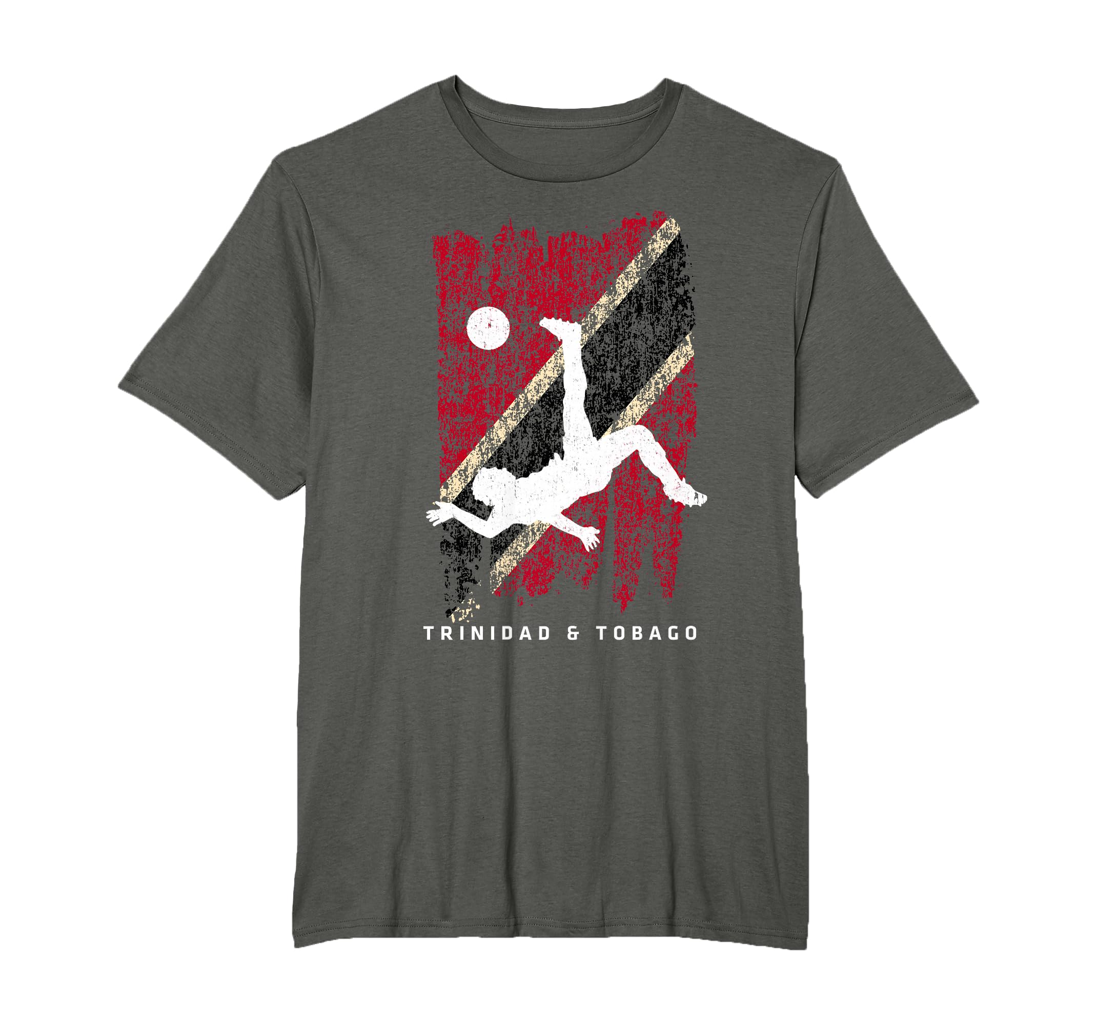 Trinidad Tobago Flag Soccer Player T-Shirt - Aesthetic Graphic Men Women - T-Shirt, Sweatshirt, Hoodie