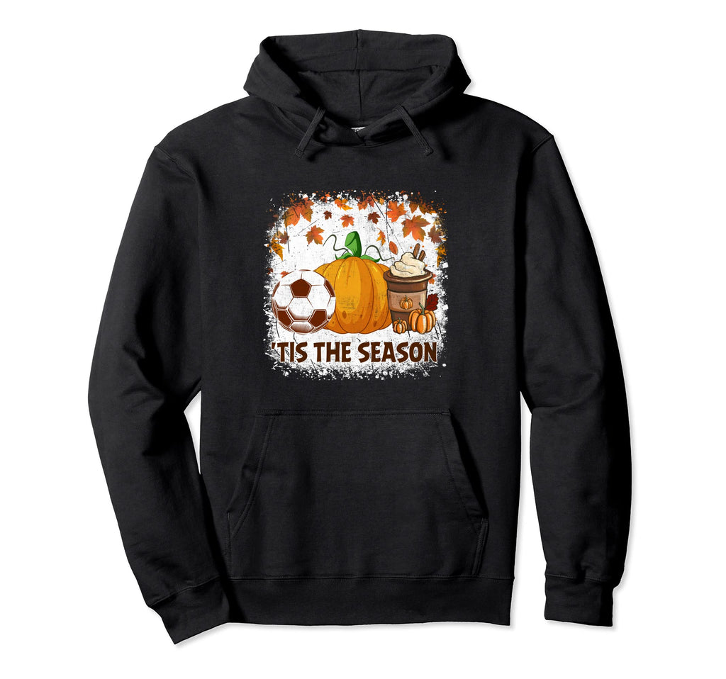 Pumpkin Spice Soccer Tis Season Fall Hoodie - Fun Novelty Design Unisex - T-Shirt, Sweatshirt, Hoodie