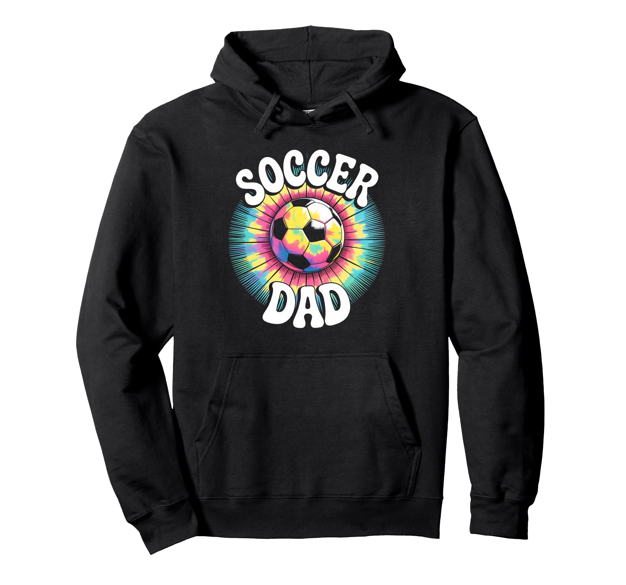 Soccer Dad Tie Dye Spirit Family Pride Hoodie - Fun Novelty Design Unisex - T-Shirt, Sweatshirt, Hoodie