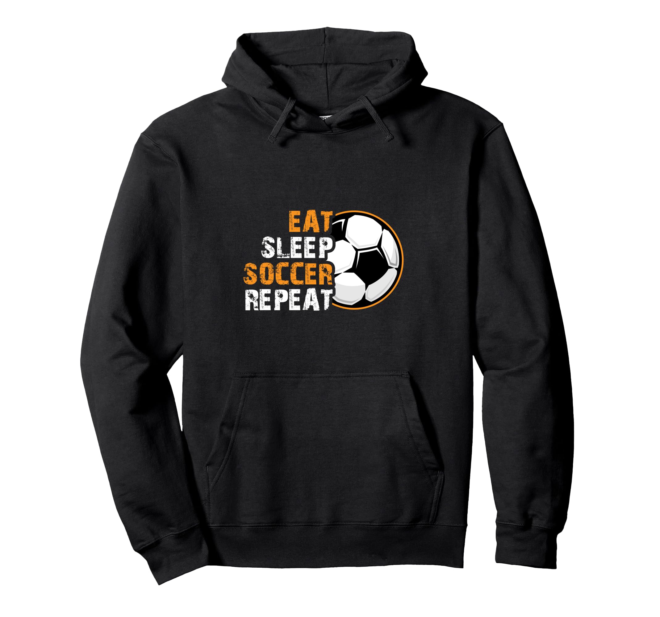 Football Player Jersey Eat Sleep Hoodie - Minimalist Print for Adults - T-Shirt, Sweatshirt, Hoodie
