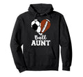 Ball Aunt Heart Funny Soccer Football Hoodie - Custom Art Print for Adults - T-Shirt, Sweatshirt, Hoodie