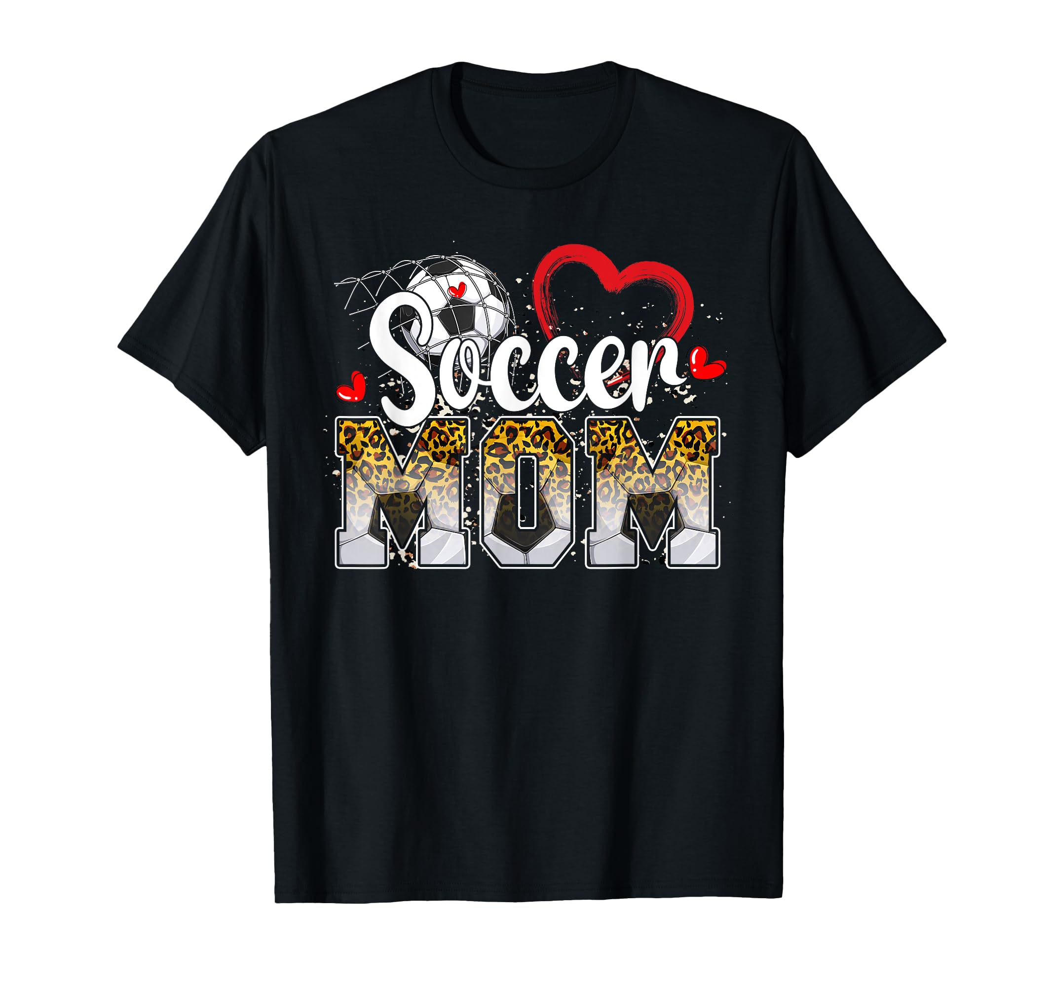 Funny Soccer Mom Leopard Soccer Mama T-Shirt - Streetwear Style Unisex - T-Shirt, Sweatshirt, Hoodie