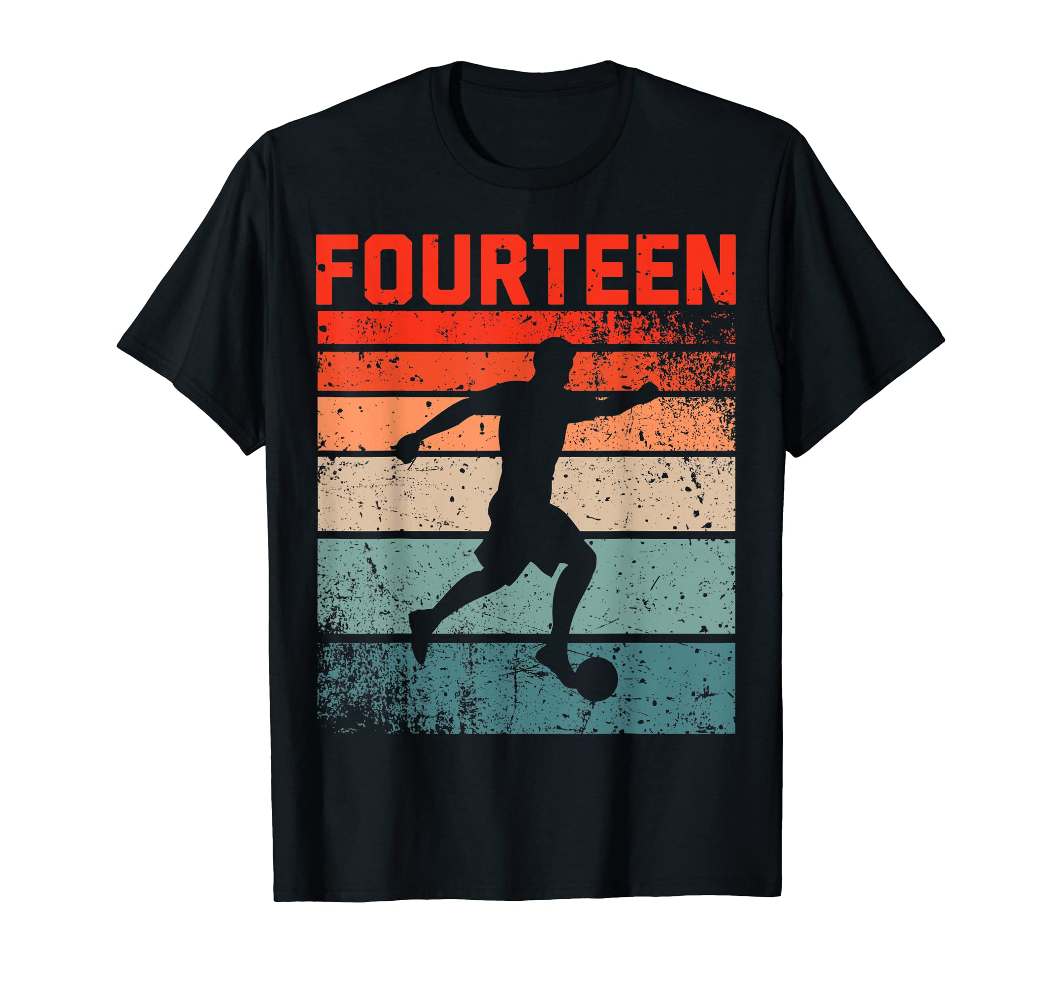 14Th Birthday Soccer 14 Years Old T-Shirt - Custom Art Print Men Women - T-Shirt, Sweatshirt, Hoodie