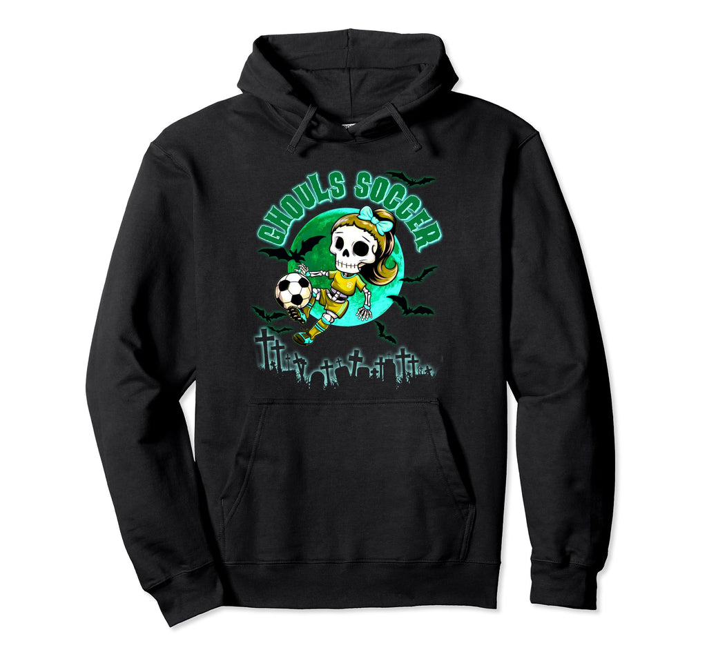 Soccer Ghoul Halloween Teens October Hoodie - Minimalist Print Unisex - T-Shirt, Sweatshirt, Hoodie