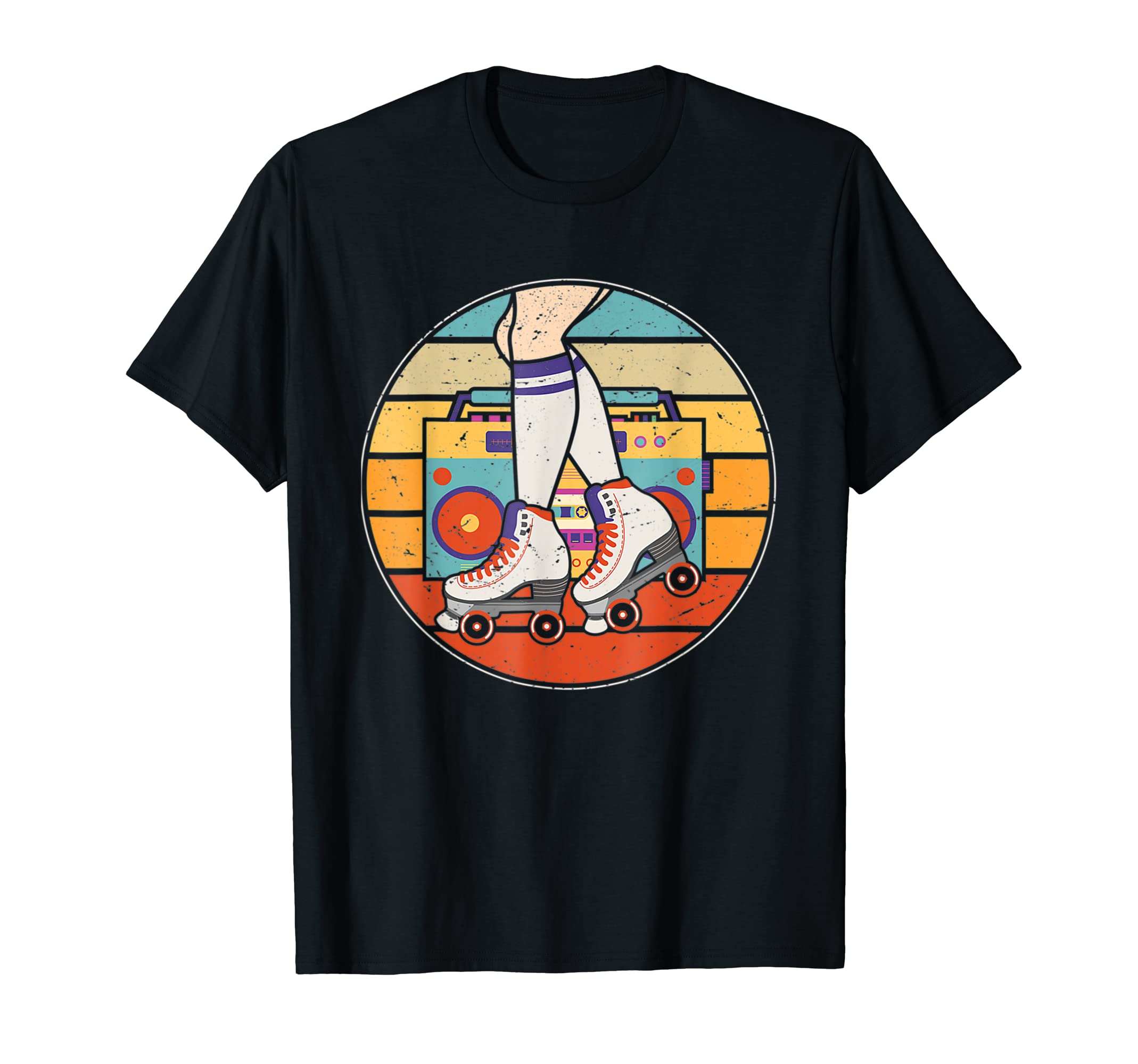 Roller Skater Skating 70S 80S Skates T-Shirt - Custom Art Print for Adults - T-Shirt, Sweatshirt, Hoodie
