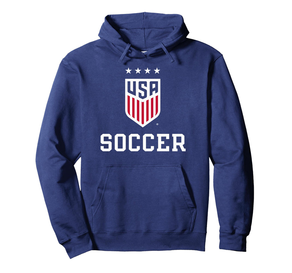 United States Soccer Icon Navy Uswnt Hoodie - Minimalist Print Men Women - T-Shirt, Sweatshirt, Hoodie